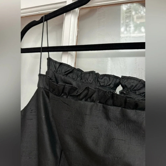 Vintage Marie St. Claire 100% Silk Black Classic Cocktail Timeless Dress Size 6 - Picture 3 of 11